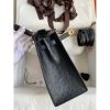 Hermes Kelly Sellier 25 Handmade Bag In Black Ostrich Leather - Image 5