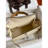 Hermes Kelly Sellier 25 Tricolor Bag in Craie/Sesame/Yellow Epsom Calfskin - Image 8