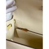 Hermes Kelly Sellier 25 Tricolor Bag in Craie/Sesame/Yellow Epsom Calfskin - Image 9