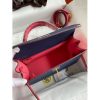 Hermes Kelly Sellier 28 Bicolor Bag in Blue Saphir and Rose Lipstick Epsom Calfskin - Image 7