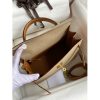 Hermes Kelly Sellier 28 Bicolor Bag in Trench and Gold Epsom Calfskin - Image 7