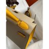 Hermes Kelly Sellier 28 Bicolor Bag in Trench and Yellow Epsom Calfskin - Image 5