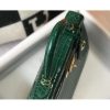 Hermes Kelly 28cm Bag In Green Embossed Crocodile GHW - Image 3
