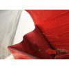 Hermes Kelly 28cm Bag In Red Embossed Crocodile GHW - Image 7