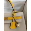 Hermes Kelly Sellier 32 Bicolor Bag in Trench and Yellow Epsom Calfskin - Image 3