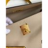 Hermes Kelly Sellier 32 Bicolor Bag in Trench and Yellow Epsom Calfskin - Image 7