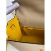 Hermes Kelly Sellier 32 Bicolor Bag in Trench and Yellow Epsom Calfskin - Image 9