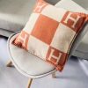 Hermes Orange Small Avalon Pillow - Image 6