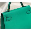 Hermes Kelly Mini II Bag In Vert Jade Epsom Leather GHW - Image 6