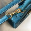 Hermes Blue Jean Clemence Kelly 20cm GHW Bag - Image 5
