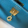 Hermes Blue Jean Clemence Kelly 20cm GHW Bag - Image 7