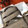 Hermes Grey Clemence Kelly 20cm GHW Bag - Image 5