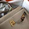 Hermes Grey Clemence Kelly 20cm GHW Bag - Image 6