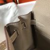 Hermes Grey Clemence Kelly 20cm GHW Bag - Image 8