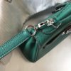 Hermes Malachite Clemence Kelly 20cm PHW Bag - Image 4