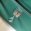 Hermes Malachite Clemence Kelly 20cm PHW Bag - Image 6