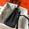 Hermes Black Clemence Kelly 20cm GHW Bag - Image 3