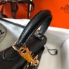 Hermes Black Clemence Kelly 20cm GHW Bag - Image 4