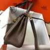Hermes Etoupe Clemence Kelly 20cm GHW Bag - Image 3