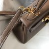 Hermes Etoupe Clemence Kelly 20cm GHW Bag - Image 5