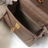 Hermes Etoupe Clemence Kelly 20cm GHW Bag - Image 8