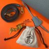 Hermes Blue Lin Clemence Kelly 25cm GHW Bag - Image 7