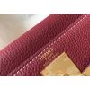 Hermes Bordeaux Clemence Kelly 25cm GHW Bag - Image 6