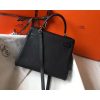Hermes Black Clemence Kelly 25cm GHW Bag - Image 2