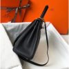 Hermes Black Clemence Kelly 25cm GHW Bag - Image 3