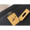 Hermes Black Clemence Kelly 25cm GHW Bag - Image 7