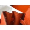 Hermes Orange Clemence Kelly 25cm GHW Bag - Image 7