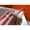 Hermes Pink Clemence Kelly 25cm GHW Bag - Image 6