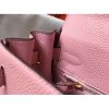 Hermes Pink Clemence Kelly 25cm GHW Bag - Image 7