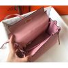 Hermes Pink Clemence Kelly 25cm GHW Bag - Image 8