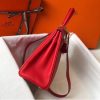 Hermes Red Clemence Kelly 25cm GHW Bag - Image 3