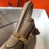 Hermes Grey Clemence Kelly 25cm GHW Bag - Image 4