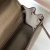 Hermes Grey Clemence Kelly 25cm GHW Bag - Image 8