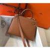 Hermes Kelly 25cm Sellier Bag In Gold Epsom Leather - Image 2