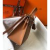 Hermes Kelly 25cm Sellier Bag In Gold Epsom Leather - Image 3