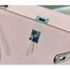 Hermes Kelly 25cm Sellier Bag In Mauve Pale Epsom Leather - Image 5