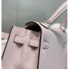 Hermes Kelly 25cm Sellier Bag In Mauve Pale Epsom Leather - Image 6