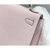 Hermes Kelly 25cm Sellier Bag In Mauve Pale Epsom Leather - Image 7