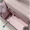 Hermes Kelly 25cm Sellier Bag In Mauve Pale Epsom Leather - Image 9