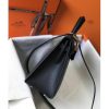 Hermes Black Epsom Kelly 25cm Sellier Handmade Bag - Image 3