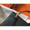 Hermes Black Epsom Kelly 25cm Sellier Handmade Bag - Image 4