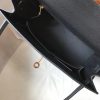 Hermes Black Epsom Kelly 25cm Sellier Handmade Bag - Image 7