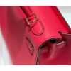 Hermes Kelly 25cm Sellier Bag In Rose Extreme Epsom Leather - Image 7