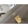 Hermes Kelly 25cm Sellier Bag In Taupe Epsom Leather - Image 4