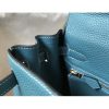 Hermes Blue Jean Clemence Kelly 28cm Bag - Image 6