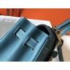 Hermes Blue Jean Clemence Kelly 28cm Bag - Image 8